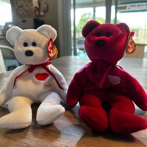 Ty Beanie Babies Set Valentina and Valentino